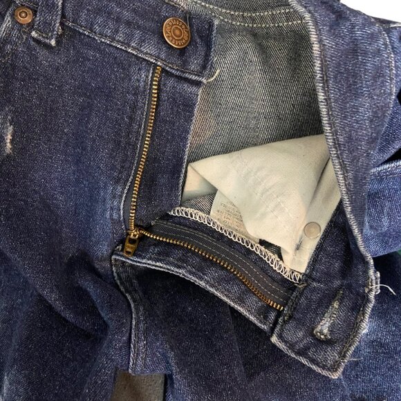 LEE Vintage Women Super Distressed High Waisted Mom Ripped Retro Y2K 80's Size M - Picture 9 of 12